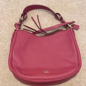 Coach Fuchsia Leather Shoulder Bag